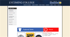 Desktop Screenshot of bookstoreonline.lycoming.edu